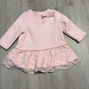 Gap Adorable Pink Long Sleeve Baby Dress